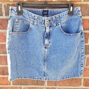 Vintage GAP Jean Mini Skirt Sz 8